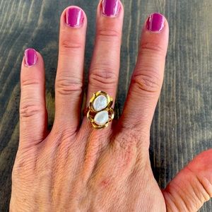 14k Gold & Pearl Ring
